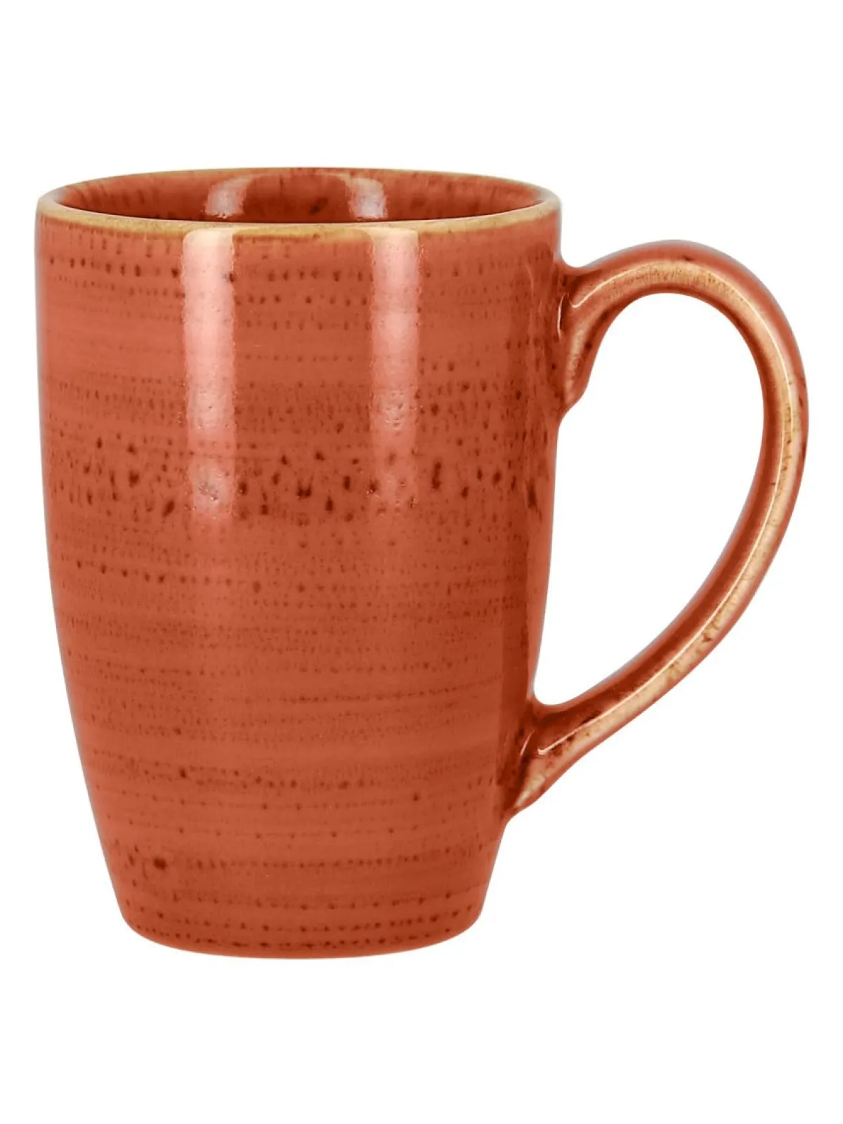 Mug orange porcelaine vitrifiée 30 cl Ø 7,5 cm Twirl - RAK New