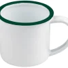 Mug rond blanc acier émaillé 350 ml 10 cm Ø 10 cm - Aucune New