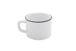 Mug rond blanc grès émaillé 25 cl Ø 8,5 cm Bistrot - PRO.MUNDI Discount