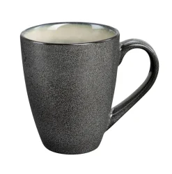 Mug rond blanc grès émaillé 30 cl Ø 9 cm Shadow - MEDARD DE NOBLAT Sale