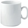 PRO.MUNDI Mug rond blanc porcelaine 30 cl Ø 8 cm K Discount
