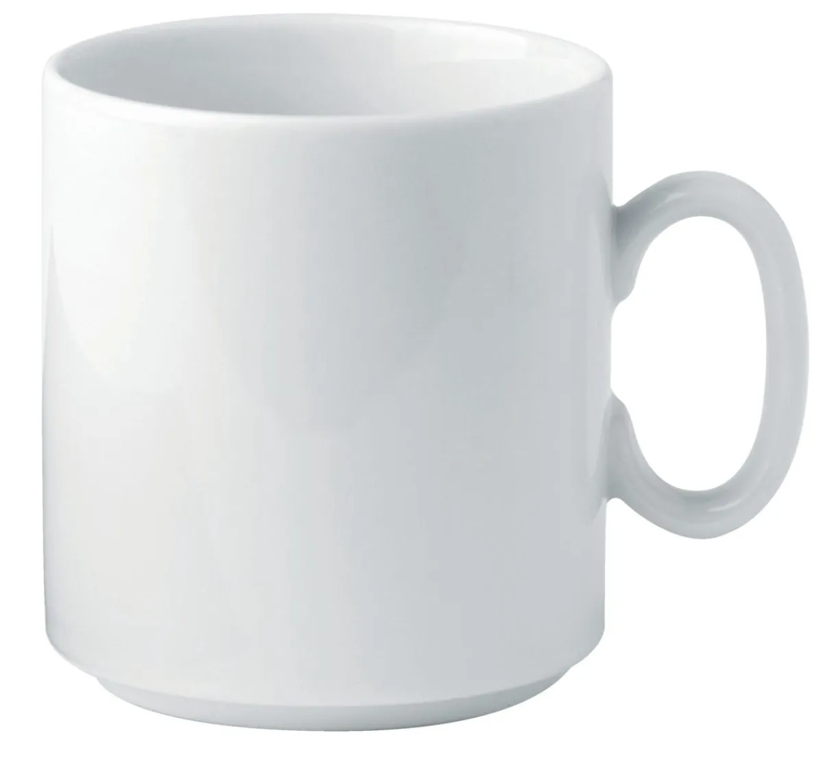 PRO.MUNDI Mug rond blanc porcelaine 30 cl Ø 8 cm K Discount