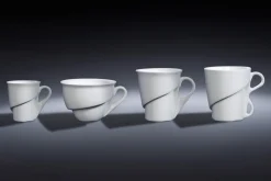 Mug rond blanc porcelaine vitrifiée 32 cl Ø 9 cm Delissea - RAK New