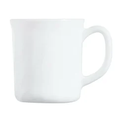 Mug rond blanc verre opal 29 cl Ø 8,15 cm Trianon - ARCOROC Outlet