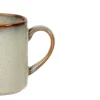 PRO.MUNDI Mug rond gris bleu porcelaine 34 cl Ø 11 cm Serena New