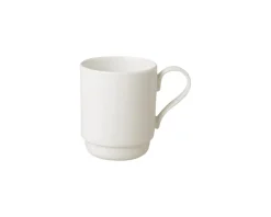 Mug rond ivoire porcelaine vitrifiée Banquet - RAK Online