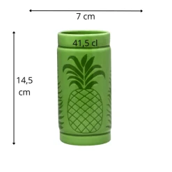 Mug vert porcelaine vitrifiée 41,5 cl Ø 7 cm Aztek - RAK Discount