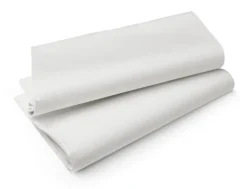 Nappe blanc non tissé 220x127 cm Evolin (25 pièces) - DUNI Discount