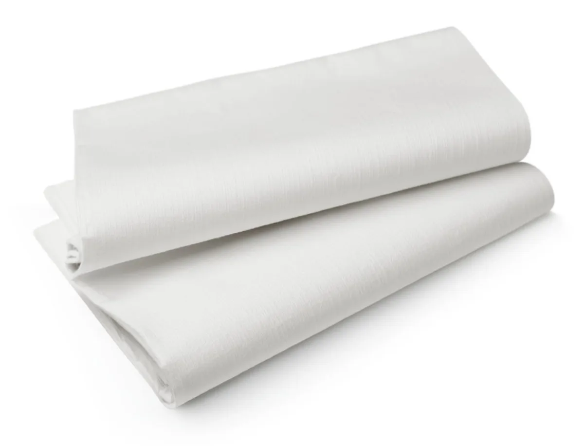 DUNI Nappe blanc non tissé 127x127 cm Evolin (50 pièces) Clearance