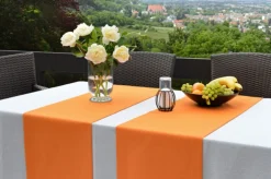 CANDOLA Nappe carré beige polyester Leinen