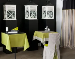 Nappe carré blanc polyester Linelys - SONOLYS