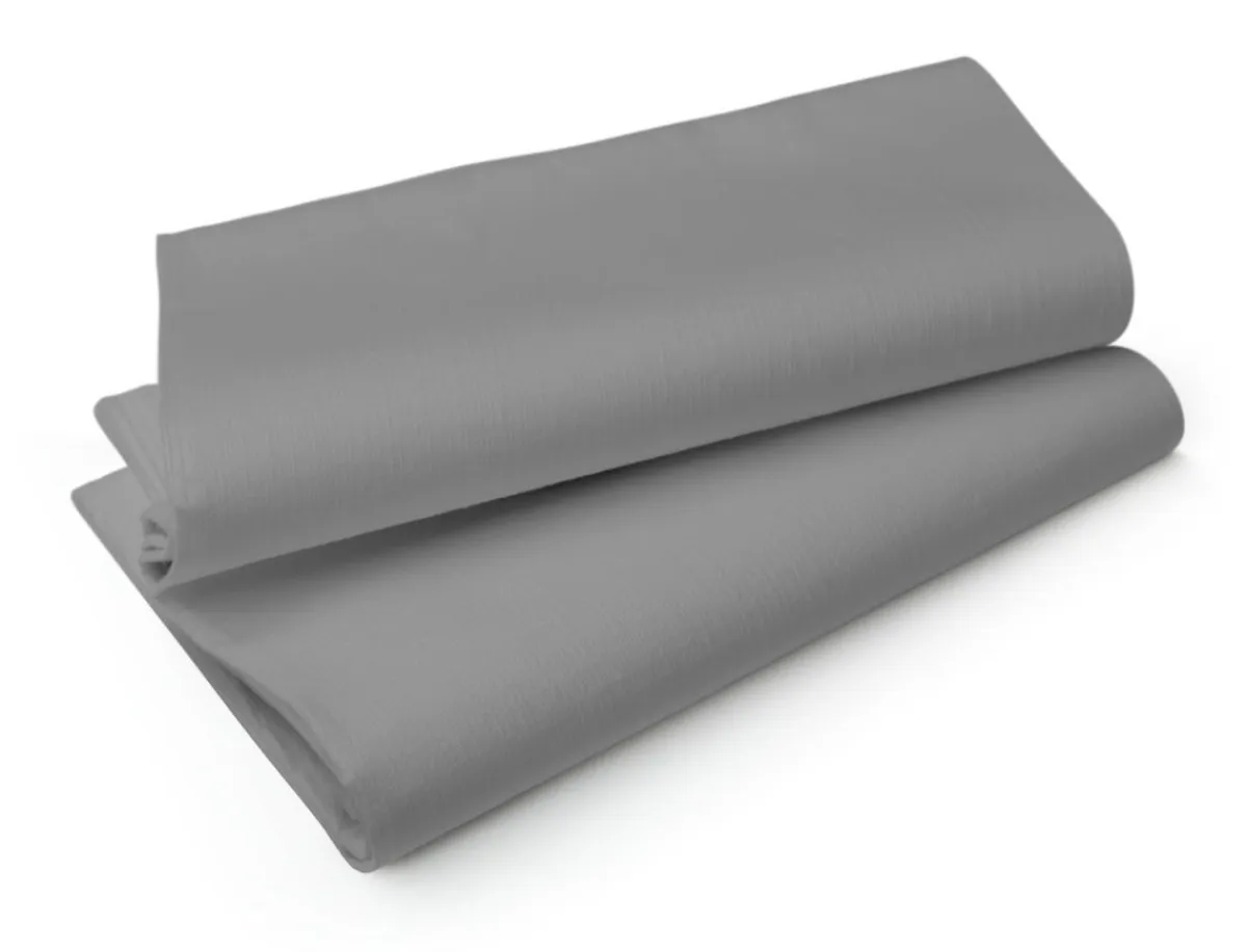 DUNI Nappe gris non tissé 110x110 cm Evolin (50 pièces) Discount
