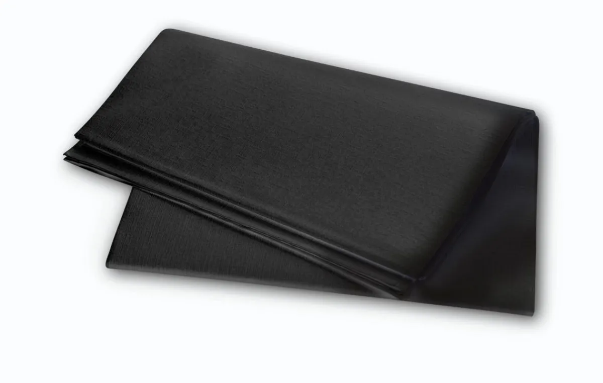 DUNI Nappe noir non tissé 110x110 cm Evolin (50 pièces) New