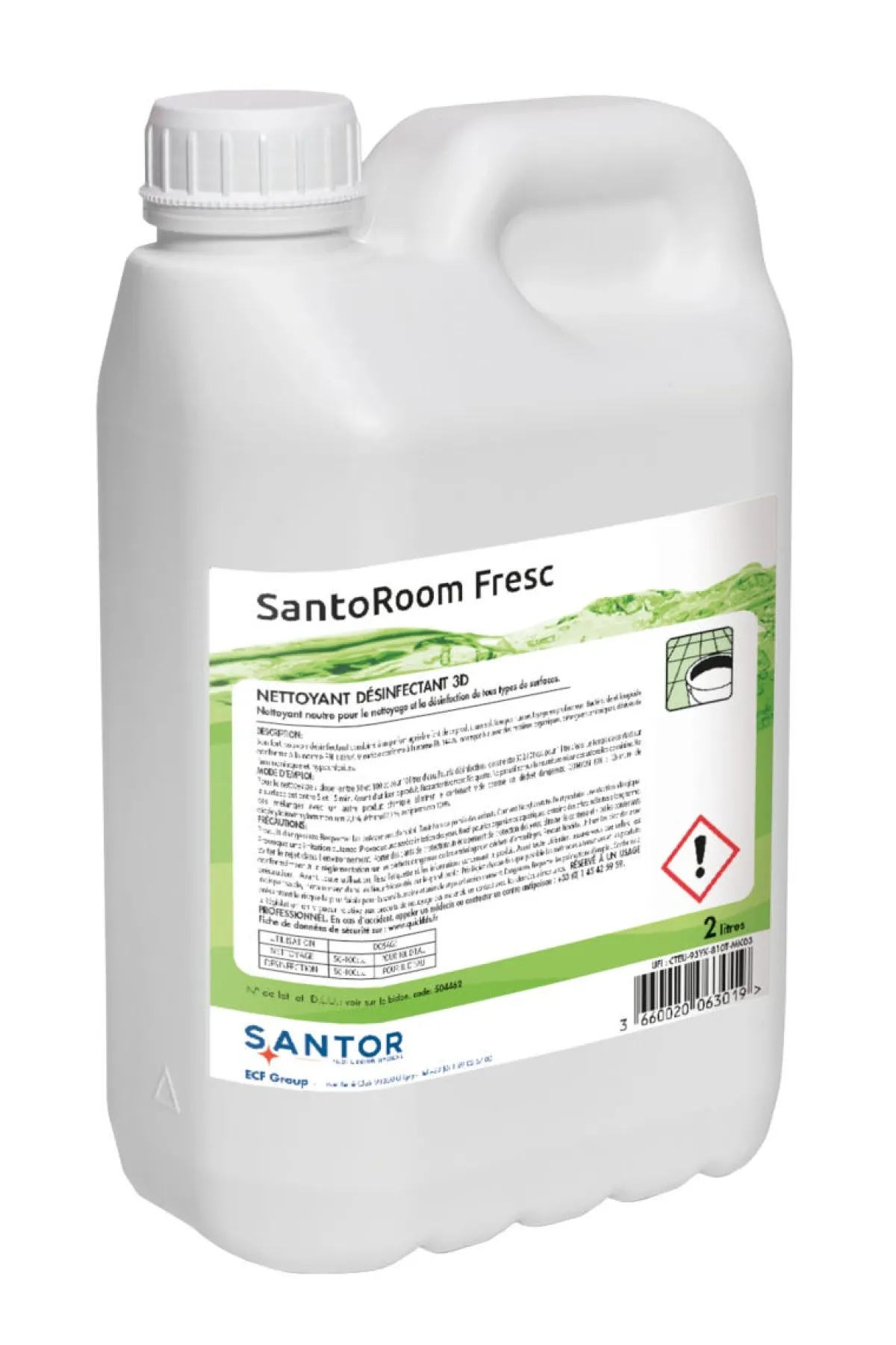 SANTOR Nettoyant désinfectant 3D 2 L oom Best
