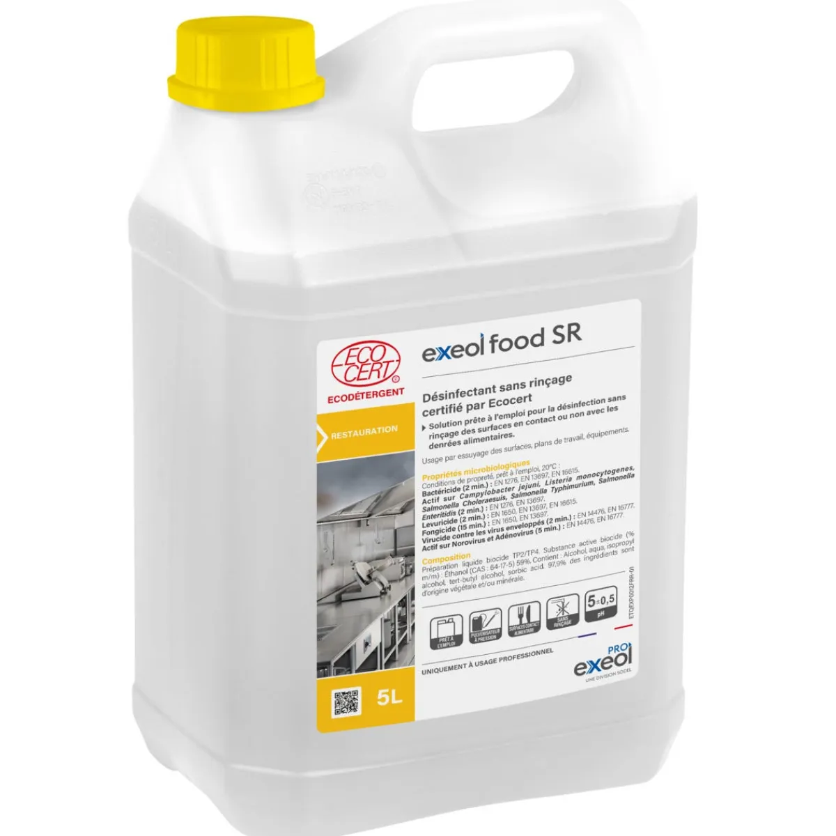 Nettoyant désinfectant sans rincage 5 L - EXEOL Discount