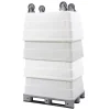 GILAC Palette rectangulaire gris plastique 120x80x16,5 cm 1250 kg 4500 kg Clearance