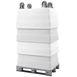 GILAC Palette rectangulaire gris plastique 120x80x16,5 cm 1250 kg 4500 kg Clearance