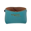 SONOLYS Panier carré vert émeraude PVC 13x13x8 cm Origami Clearance