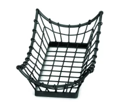 Panier rectangulaire noir acier 38 cm Grand Master - TABLECRAFT Online