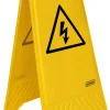 PROBBAX Panneau avertissement danger électrique rectangulaire jaune 28 cm Outlet