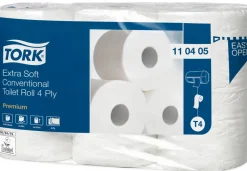 TORK Papier toilette blanc ouate de cellulose 19 m x 10 cm (6 pièces) Hot