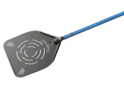 Pelle à pizza perforée aluminium anodisé 33x33 cm manche 150 cm Napoli - GI METAL Online