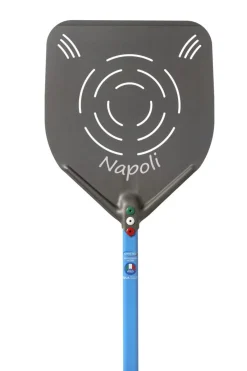 Pelle à pizza perforée aluminium anodisé 33x33 cm manche 150 cm Napoli - GI METAL Online