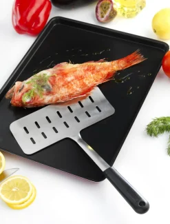 Pelle à poisson 33x20,5 cm inox Non cranté perforée polypropylène (pp) Stop Glisse - DEGLON Sale