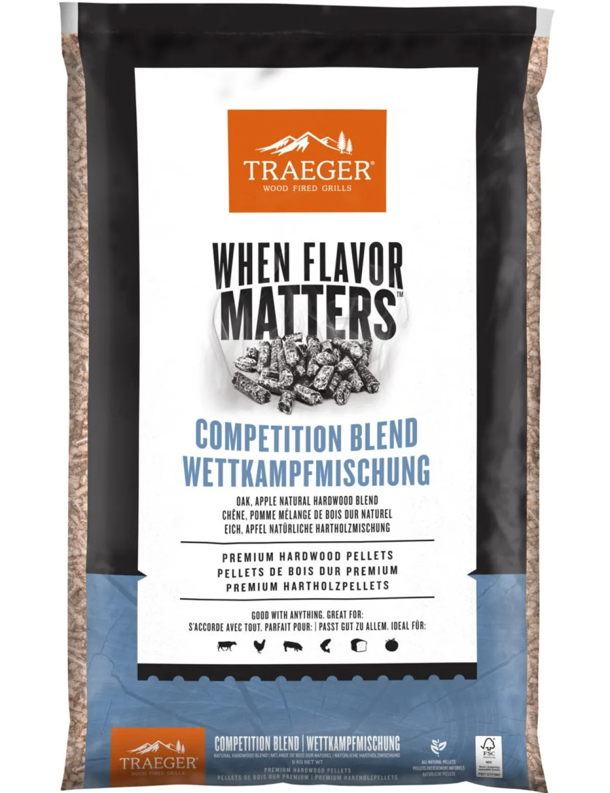 LE MARQUIER Pellets Competition Blend - sac de 9 kg Traeger Outlet