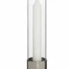 Photophore argent Ø 9 cm 25 cm - KATTVIK Outlet