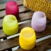 Photophore conique jaune Ø 8,2 cm 9 cm Soft Glow - SPAAS Discount