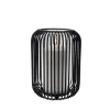 Photophore droit noir Ø 9,5 cm 16 cm Akzent - CANDOLA New