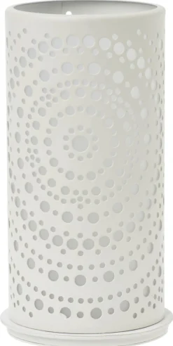 Photophore rond blanc Ø 7,5 cm 14 cm Billy - DUNI Online