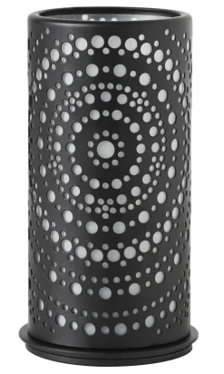 DUNI Photophore rond noir Ø 7,5 cm 14 cm Billy