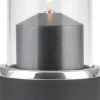 CANDOLA Photophore rond noir Ø 7,3 cm 15,5 cm Tondo Online
