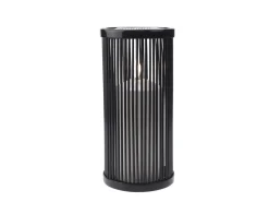 CANDOLA Photophore rond noir Ø 10 cm 15,5 cm  Vertical Discount