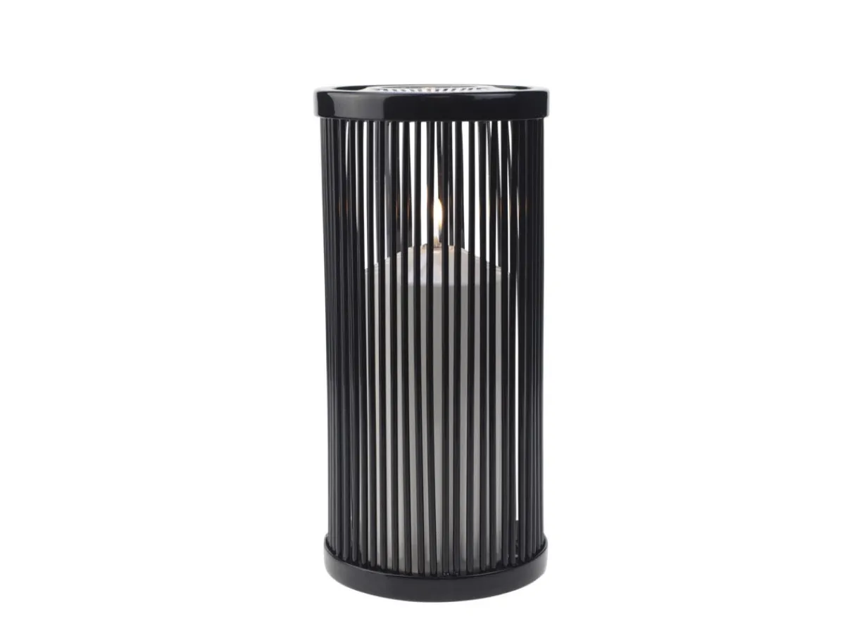 CANDOLA Photophore rond noir Ø 10 cm 15,5 cm Vertical Discount