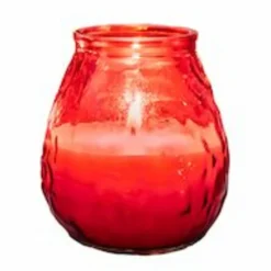 Photophore rond rouge Ø 98 mm 105 mm Terrace Enlight - SPAAS Hot