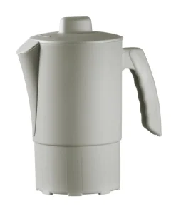 Pichet avec couvercle Blanc Coton fibre végétale 1 L Liliroc - SAINT ROMAIN Clearance