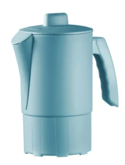 SAINT ROMAIN Pichet avec couvercle bleu ocean fibre végétale 1 L Liliroc Clearance