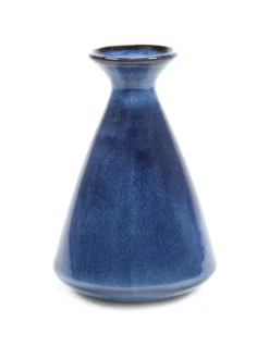 Pichet conique bleu foncé émaillé grès émaillé 75 cl Pure Blue - SERAX Clearance