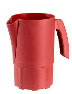 Pichet rouge fibre végétale 1 L Lilitouch - SAINT ROMAIN Sale