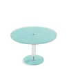 Piédestal résine Nacryl® bleu lagon Ø 33 cm 21 cm - MEALPLAK Online