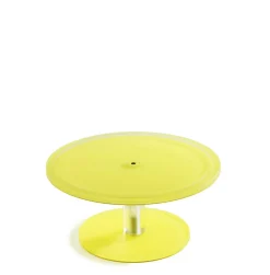 MEALPLAK Piédestal résine Nacryl® jaune Ø 23 cm 11 cm New