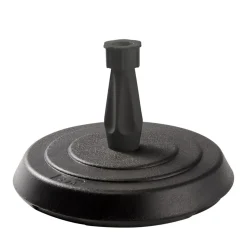 Aucune Pied de parasol rond gris foncé Best