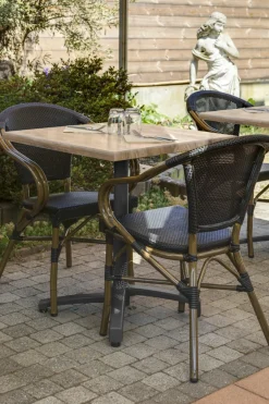 Pied de table avec système pliant d'extérieur gris anthracite Modena - FLEXMOB