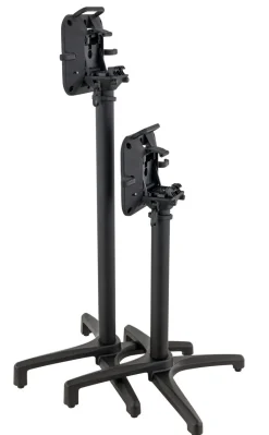 FLEXMOB Pied de table avec système pliant d'extérieur noir mat Kyoto