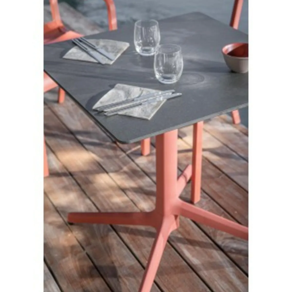 GROSFILLEX Pied de table de terrasse terracotta 108x58x58 cm Gx2.0 Online