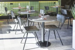 FLEXMOB Pied de table noir Ø 43 cm 73 cm Rome New