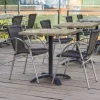 FLEXMOB Pied de table noir 66x66x73 cm Berlin Outlet